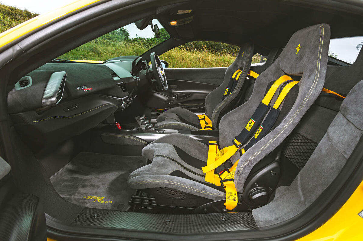 Ferrari 488 Pista 2019 road test review - cabin