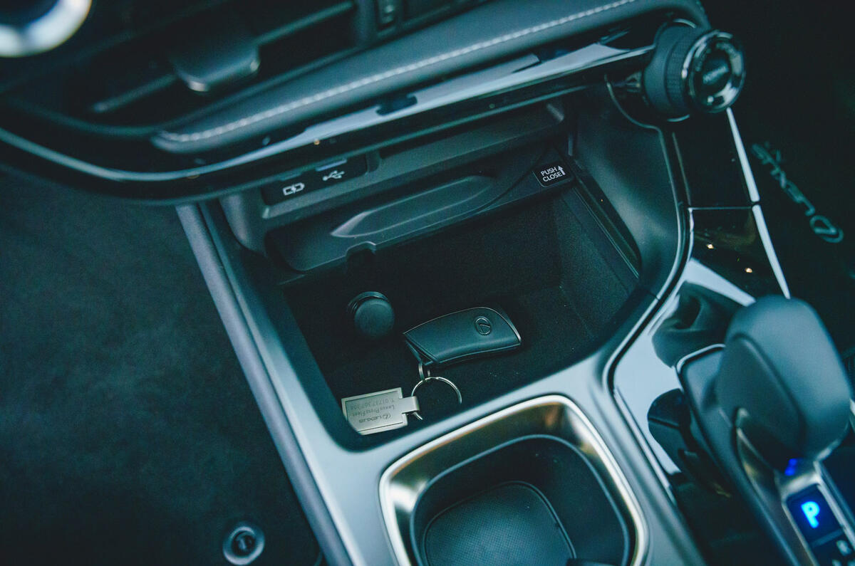 17 Lexus NX 2022 road test review charging cubby