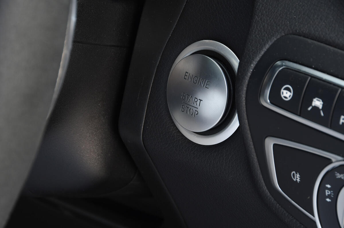 Mercedes-AMG GLC 63 S road test review start button
