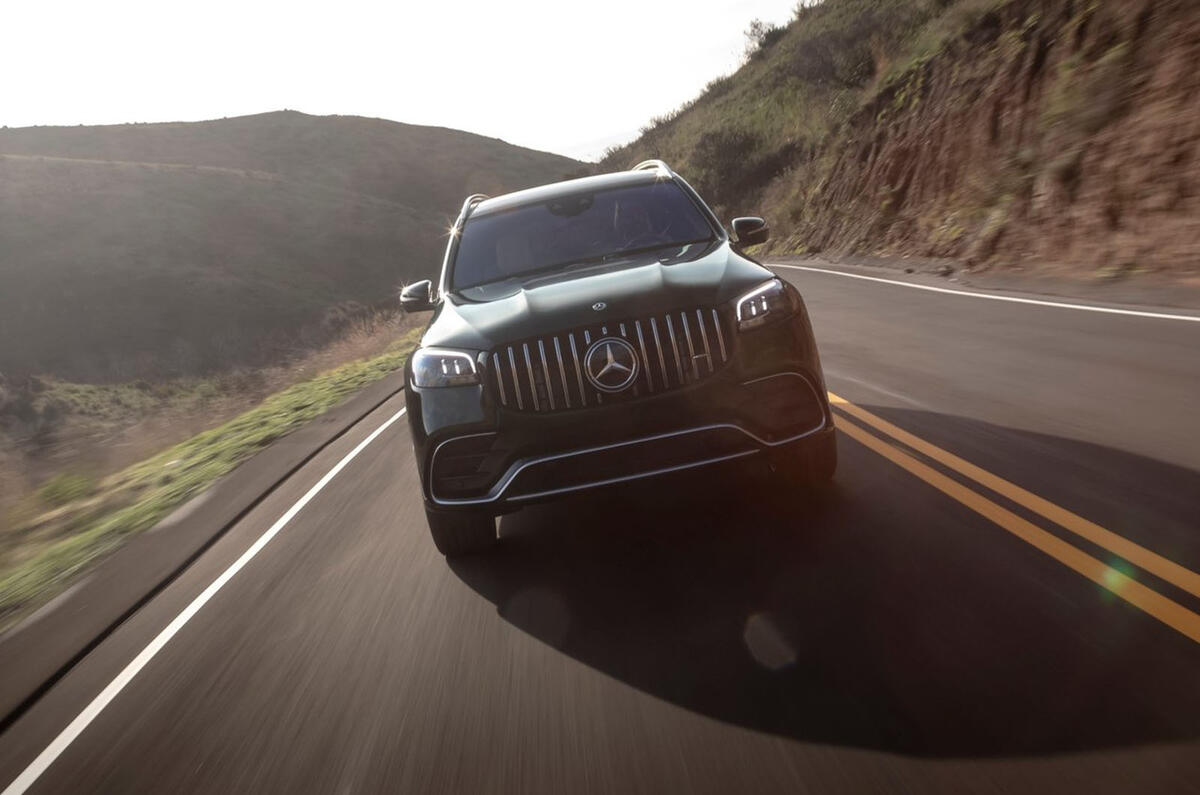 Mercedes-AMG GLS 63 2020 road test review - on the road nose Mercedes-AMG GLS 63 2020 road test review - on the road nose