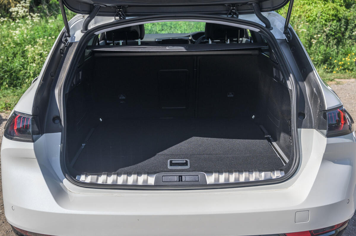 Peugeot 508 SW Hybrid 2020 road test review - boot