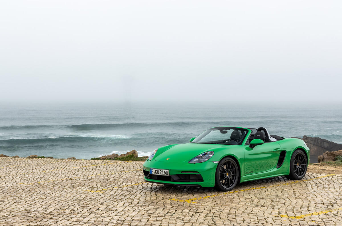 Porsche 718 Boxster GTS 4.0 2020 road test review - static front Porsche 718 Boxster GTS 4.0 2020 road test review - static front