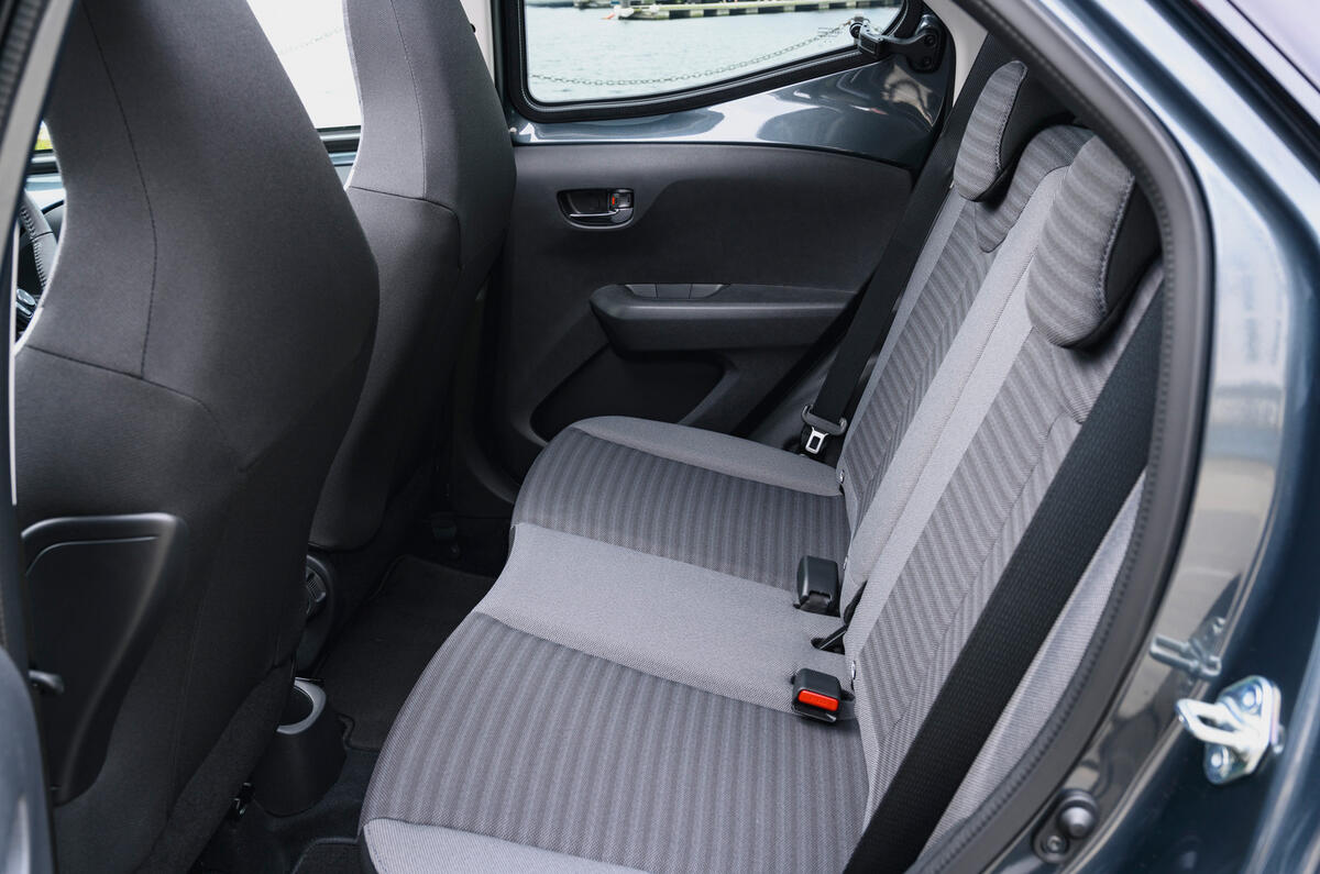 17 Toyota Aygo 2019 UK RT rear seats 17 Toyota Aygo 2019 UK RT rear seats