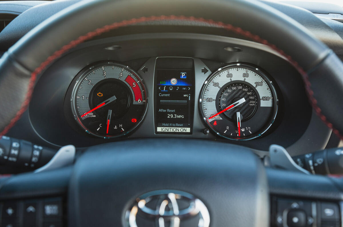17 Toyota Hilux GR Sport RT 2023 gauges paddles 17 Toyota Hilux GR Sport RT 2023 gauges paddles