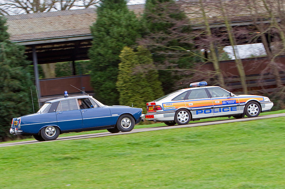 no title Vintage police cars: Rover P6 3500S