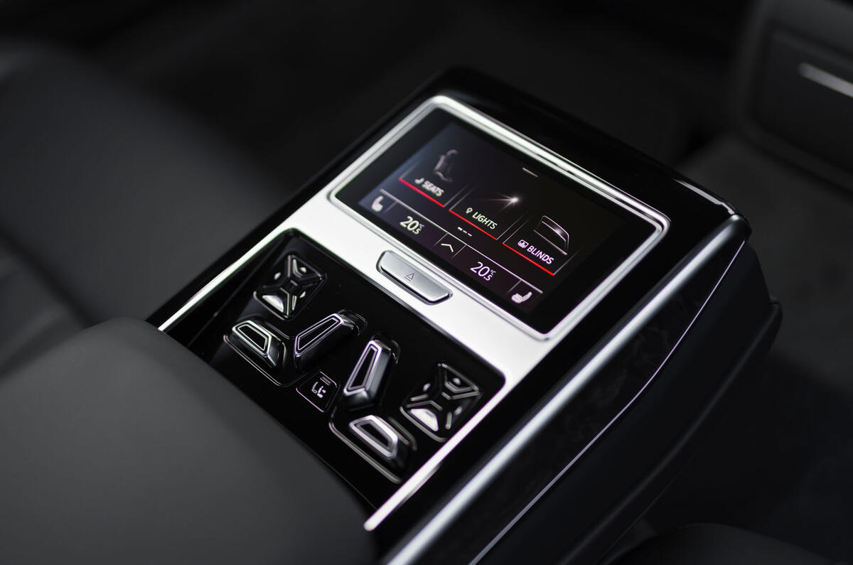 Audi A8 60 TFSIe 2020 road test review - climate controls Audi A8 60 TFSIe 2020 road test review - climate controls