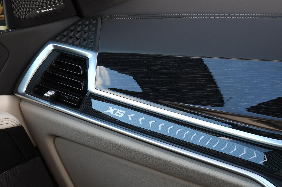 18 BMW X5 xDrive50e review 2024 plastic trim strip