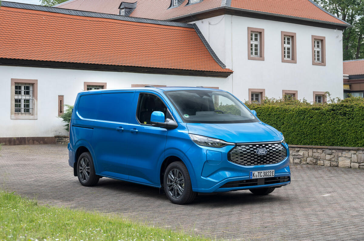18 Ford eTransit Custom L1H1 review 2024 front static 18 Ford eTransit Custom L1H1 review 2024 front static