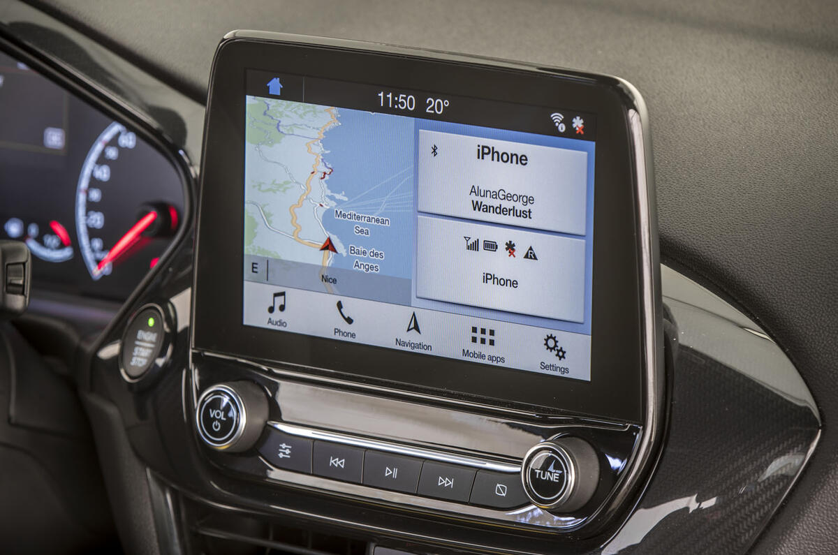 Ford Fiesta Active 2018 road test review infotainment