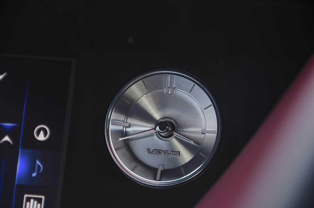 Lexus LS500h 2018 road test review clock