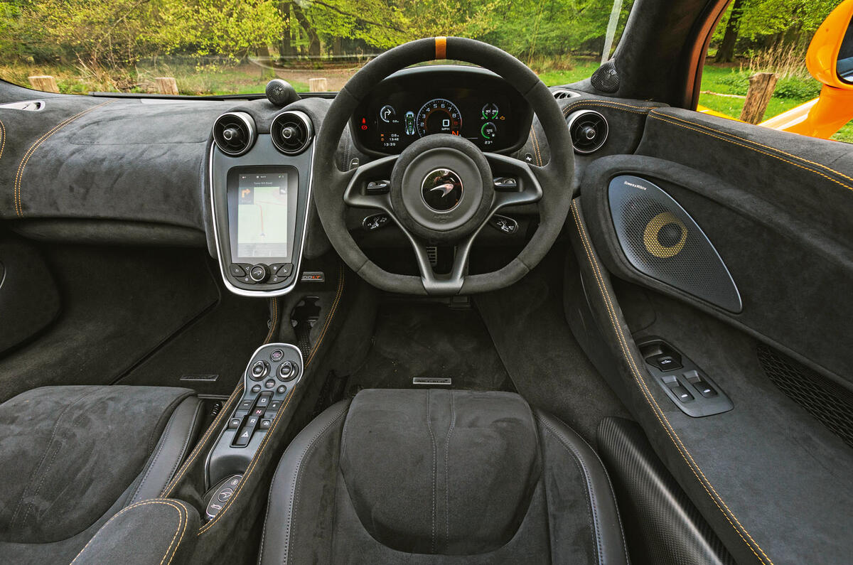 McLaren 600LT Spider 2019 road test review - dashboard