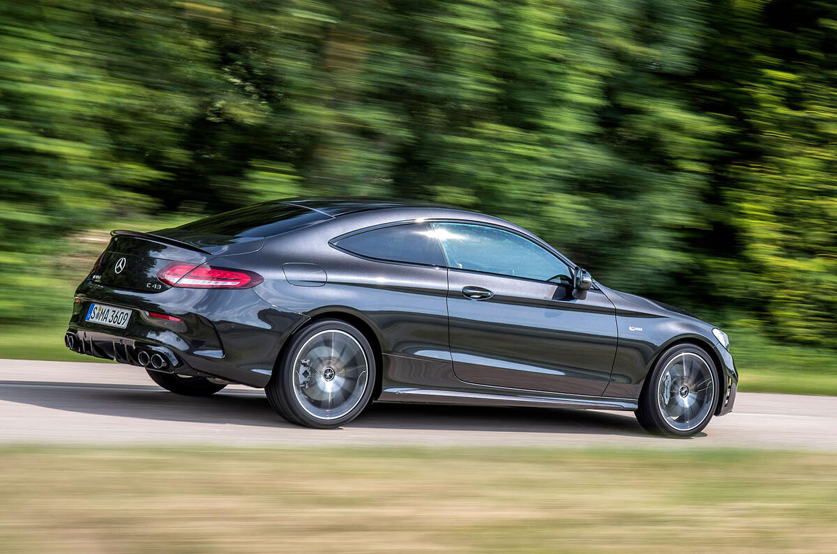 Mercedes-AMG C43 Coupe 2018 road test review on the road profile