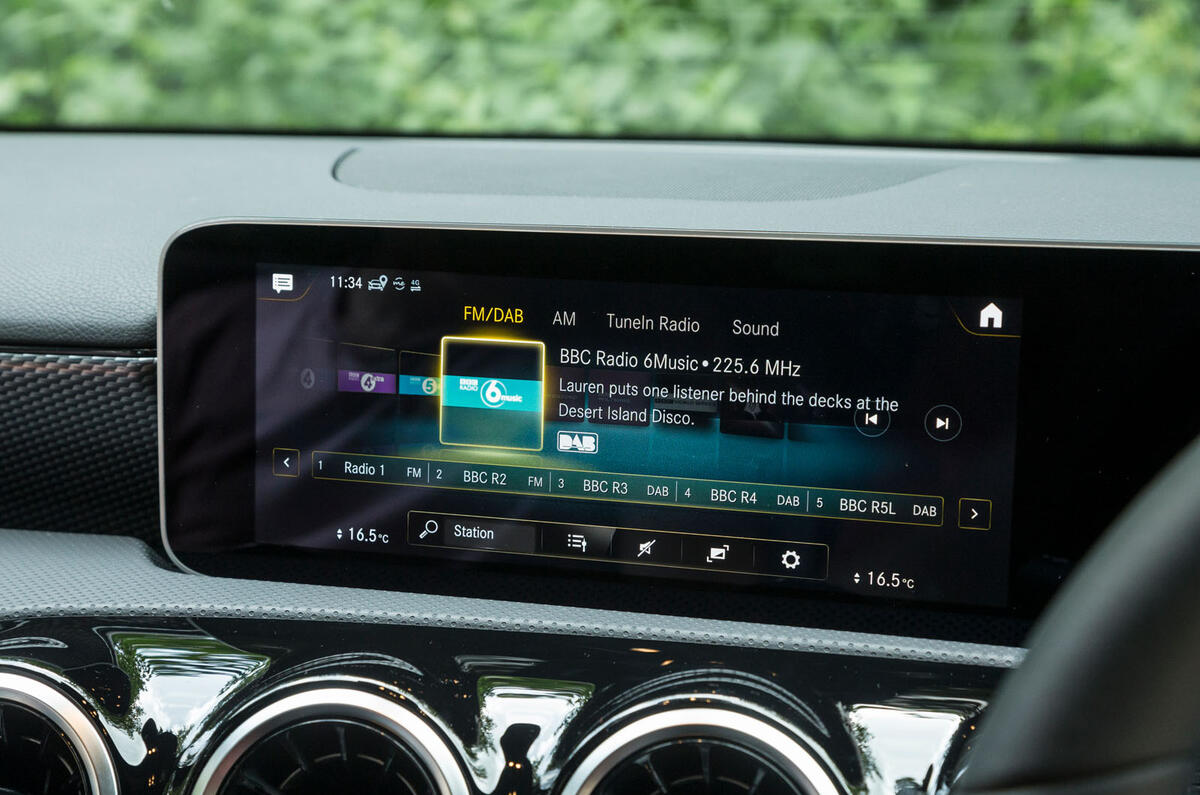 Mercedes-Benz A-Class 2018 road test review infotainment