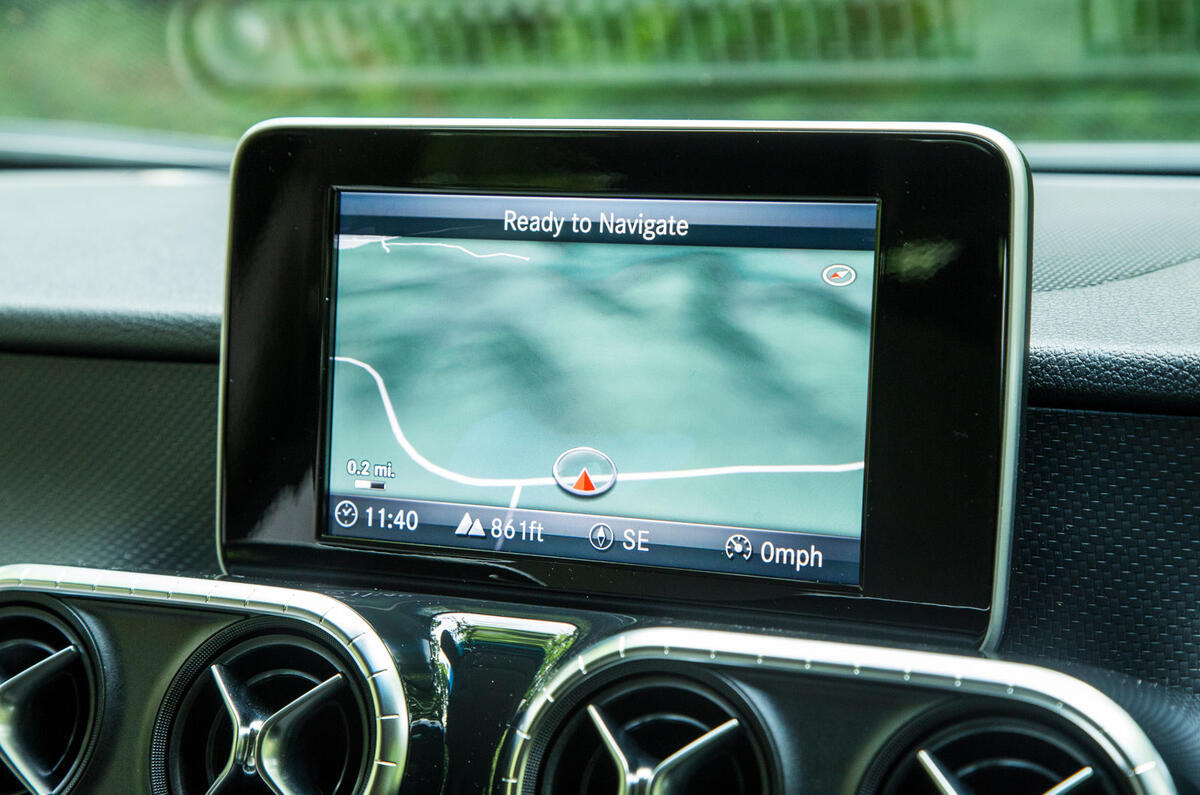 Mercedes-Benz X-Class road test review infotainment satnav
