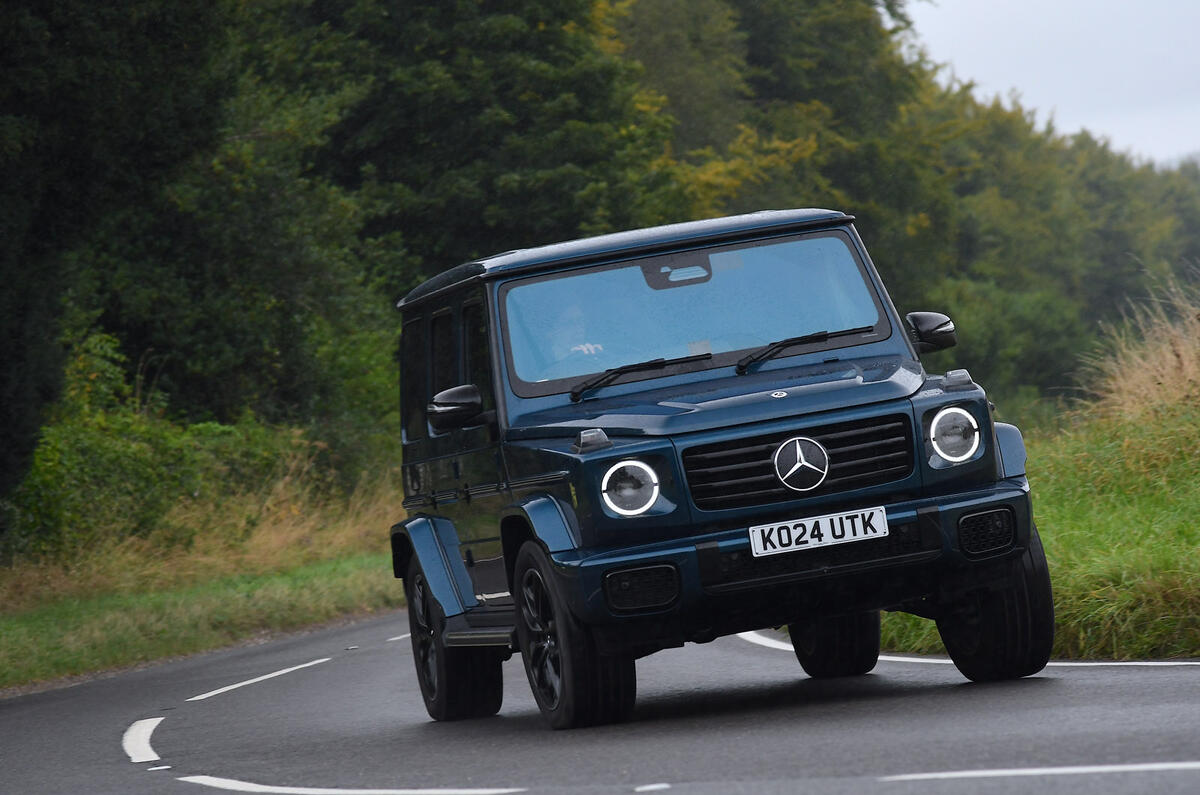 18 Mercedes G500 G Wagen 2024 review front cornering