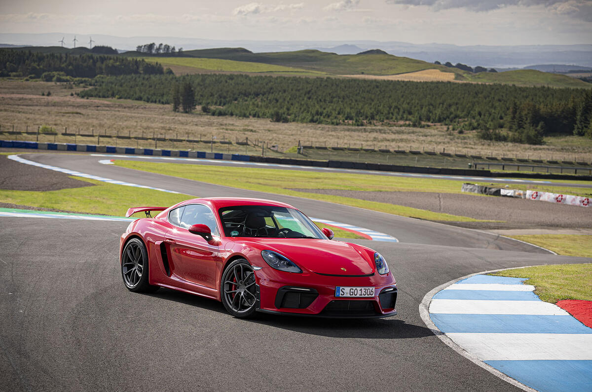 Porsche 718 Cayman GT4 2019 road test review - static front