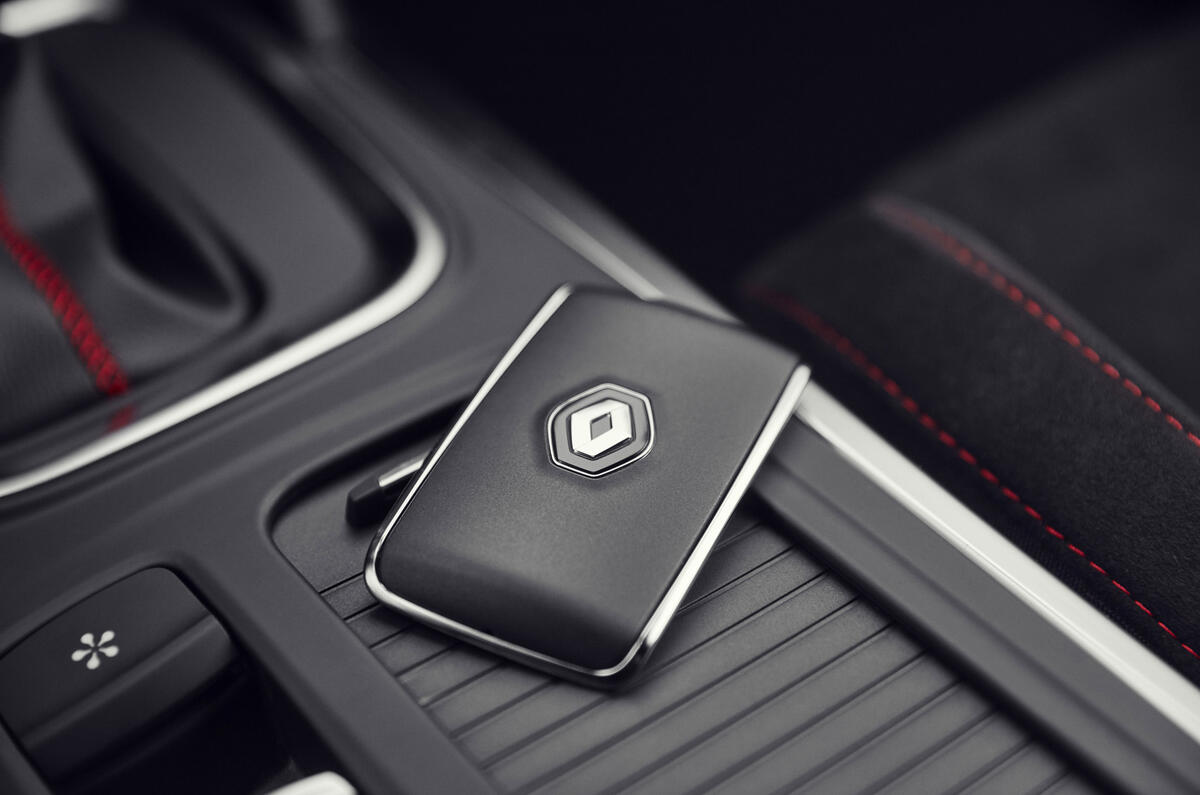 Renault Megane RS 280 2018 road test review key card