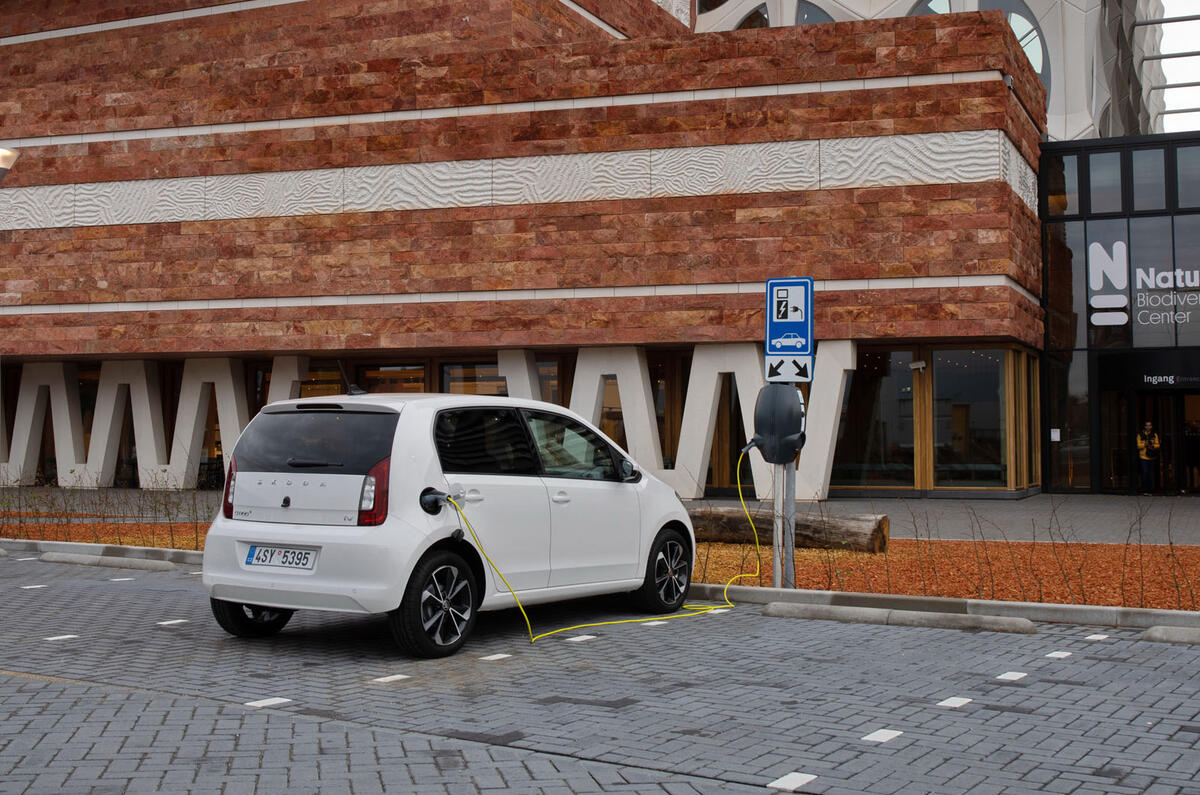 SKoda Citigo-e IV 2020 road test review - static rear SKoda Citigo-e IV 2020 road test review - static rear