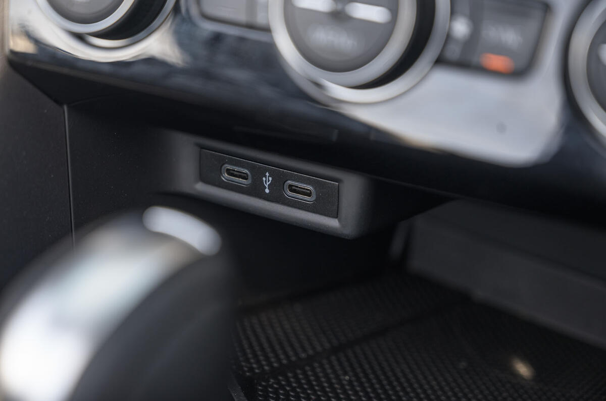 Volkswagen T-Roc Cabriolet 2020 road test review - USB ports
