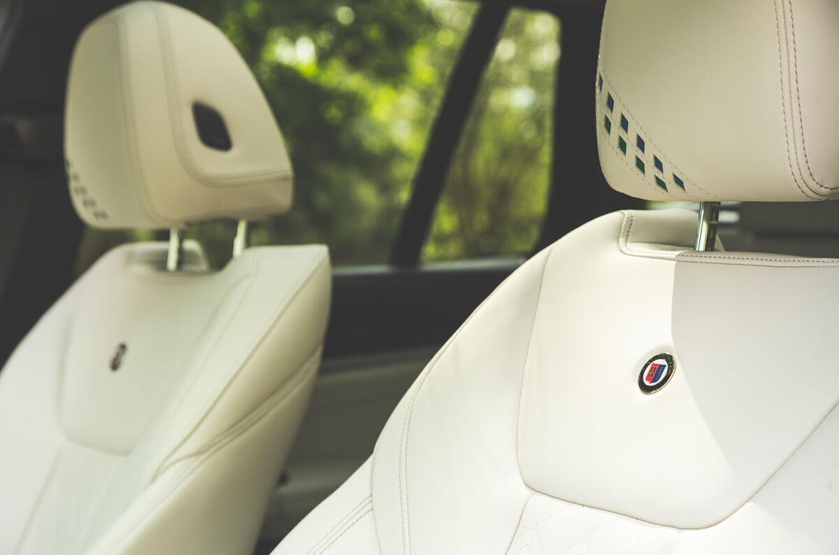 Alpina XD3 2019 UK road test review - seat details