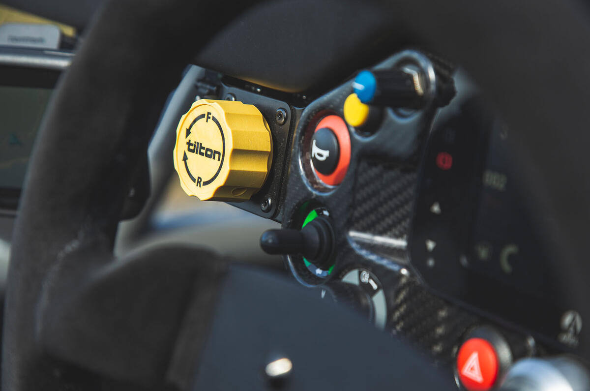 Ariel Atom 4 2019 road test review - steering wheel buttons