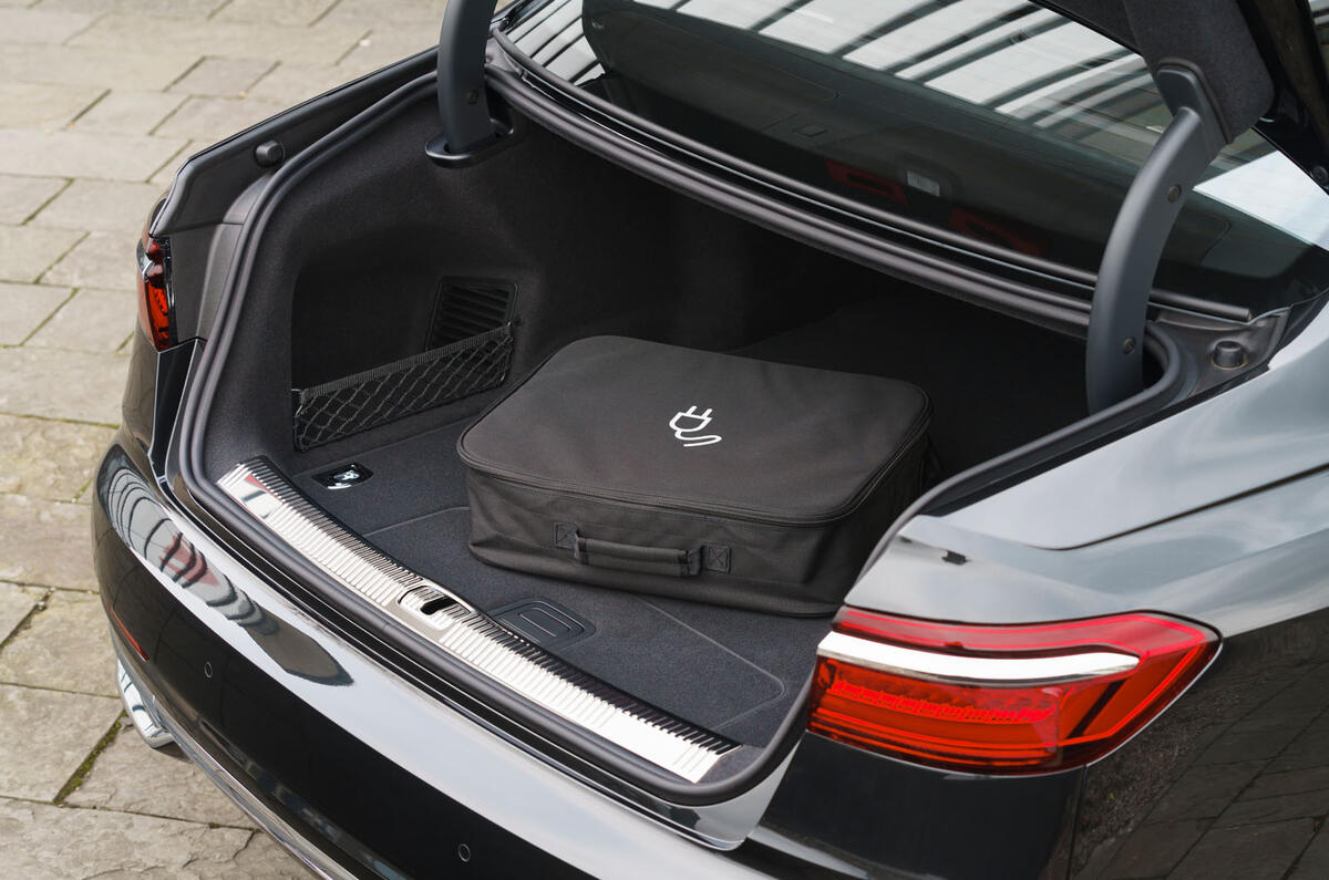 Audi A8 60 TFSIe 2020 road test review - boot Audi A8 60 TFSIe 2020 road test review - boot