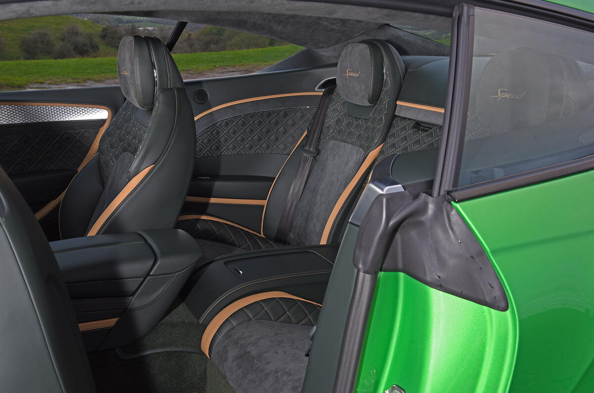 19 Bentley Continental GT Speed 2022 road test rear seats 19 Bentley Continental GT Speed 2022 road test rear seats