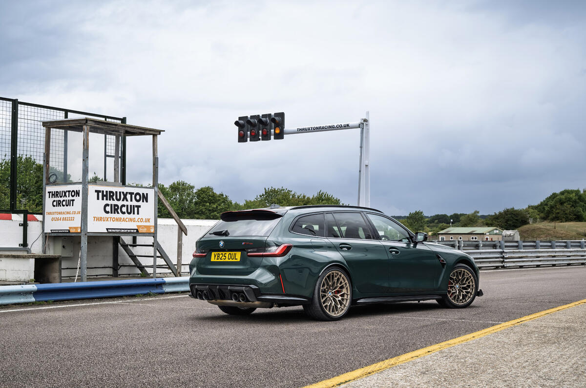 19 BMW M3 CS Touring 2025 Autocar review rear static 19 BMW M3 CS Touring 2025 Autocar review rear static