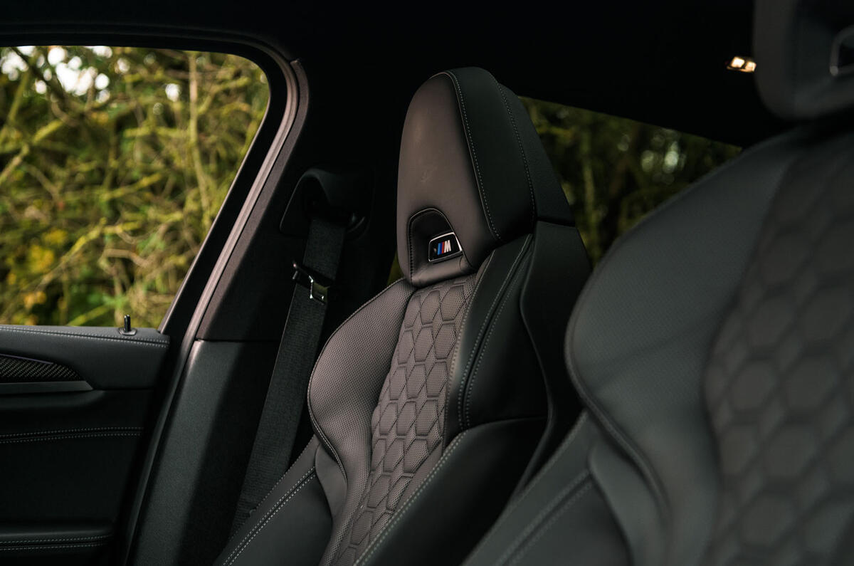 BMW X4 M Competition 2019 road test review - seats