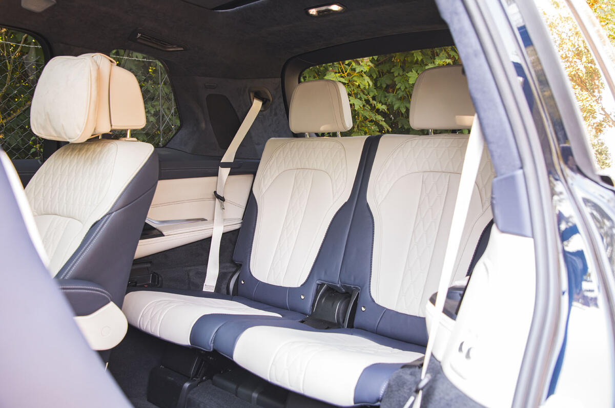 BMW X7 2020 road test review - rear row