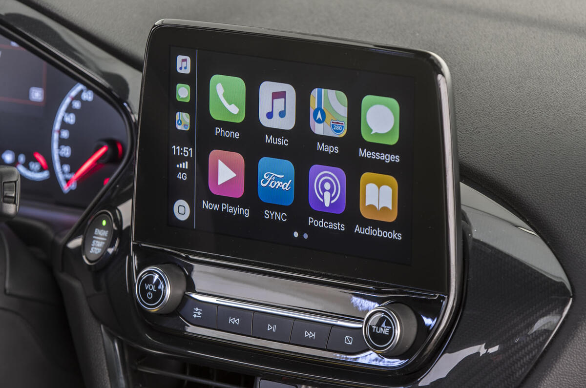 Ford Fiesta Active 2018 road test review Apple CarPlay
