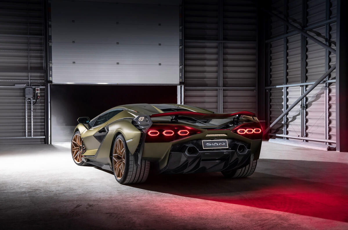 19 lamborghini sian 2021 uk first drive review static rear 19 lamborghini sian 2021 uk first drive review static rear