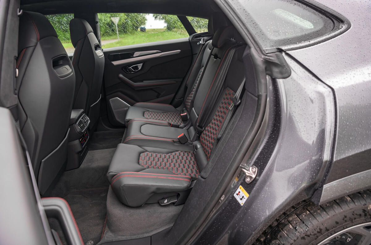 Lamborghini Urus 2019 road test review - rear seats