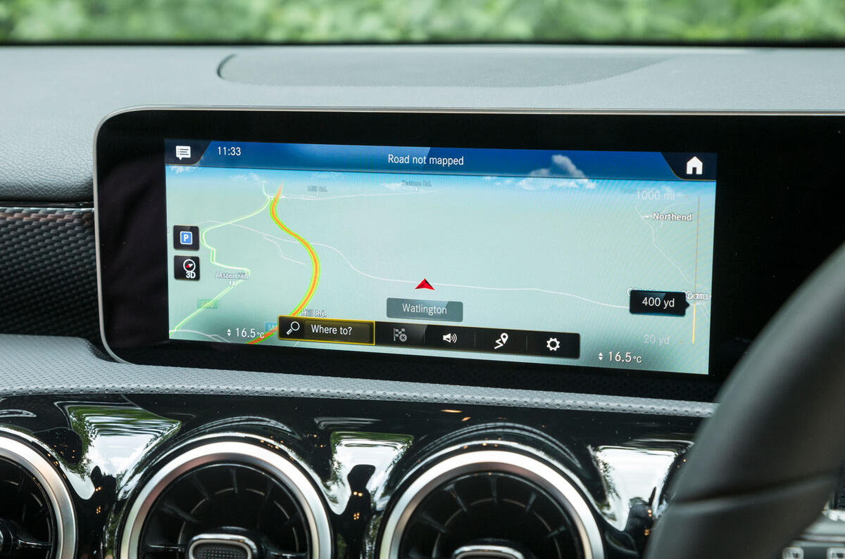 Mercedes-Benz A-Class 2018 road test review infotainment satnav