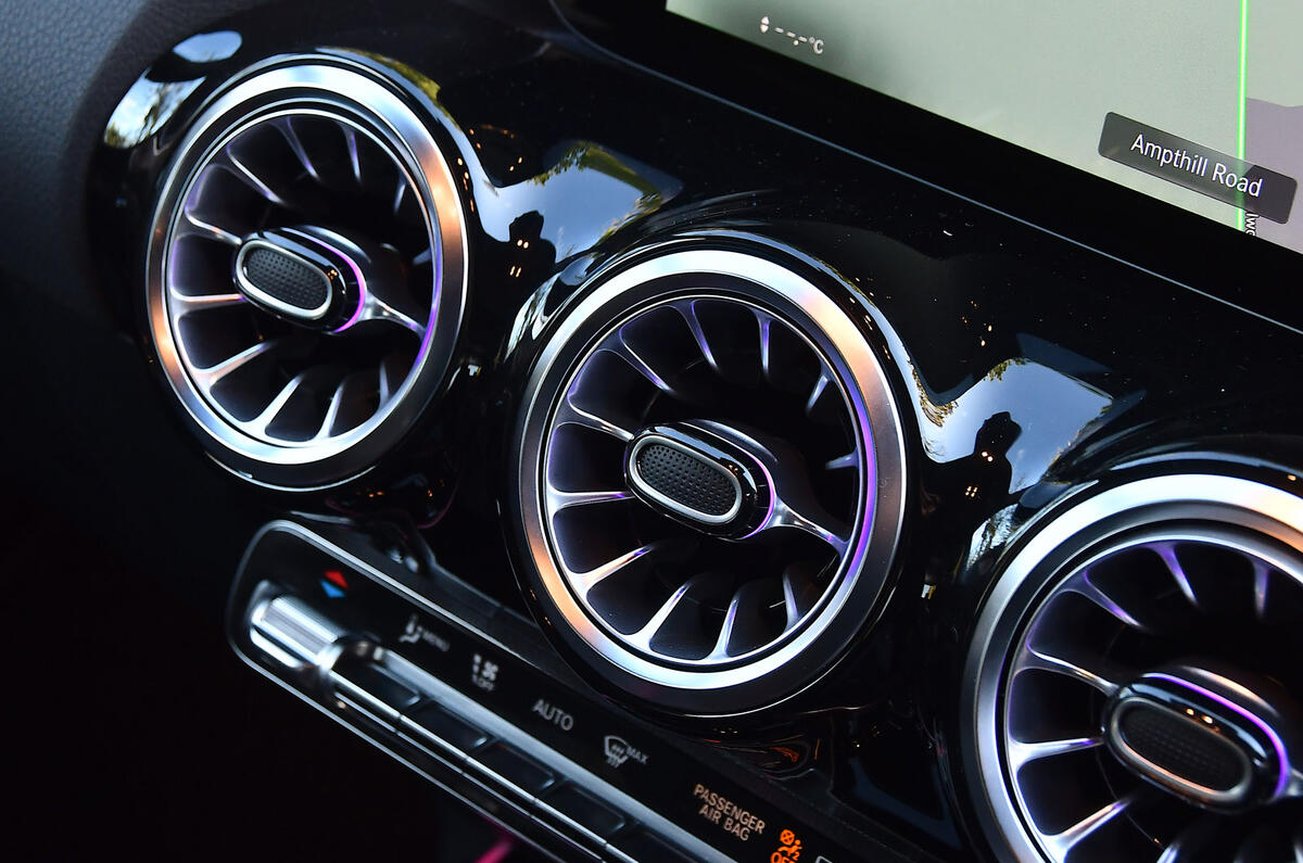 19 Mercedes Benz EQA 2021 road test review air vents 19 Mercedes Benz EQA 2021 road test review air vents