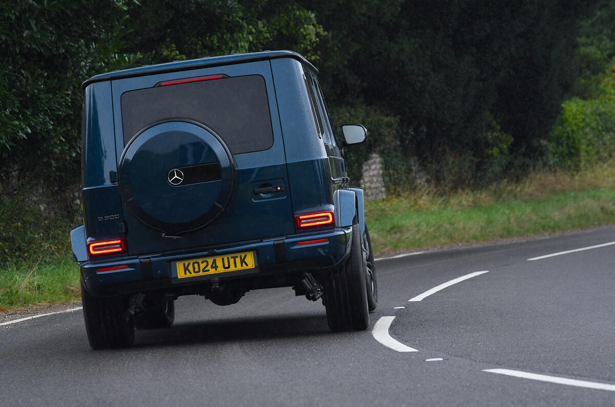 19 Mercedes G500 G Wagen 2024 review rear cornering