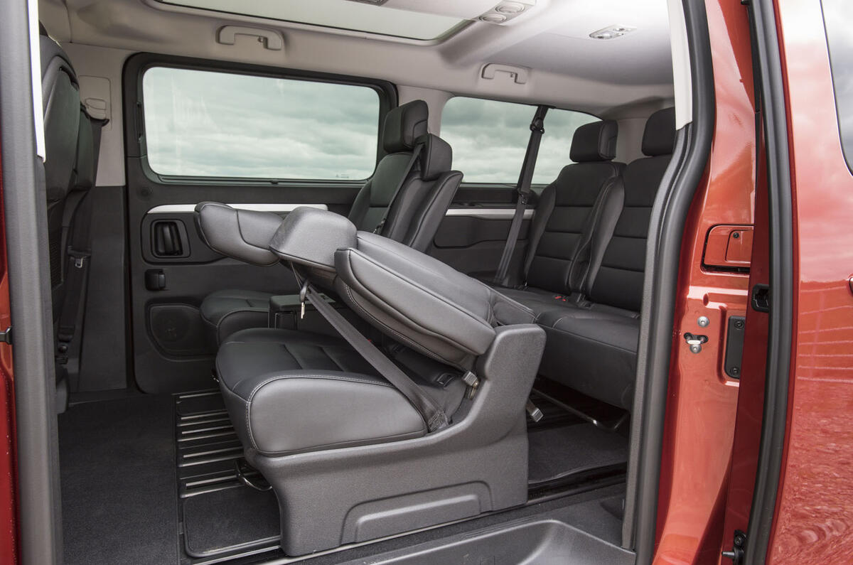 Vauxhall Vivaro Life 2019 road test review - middle row