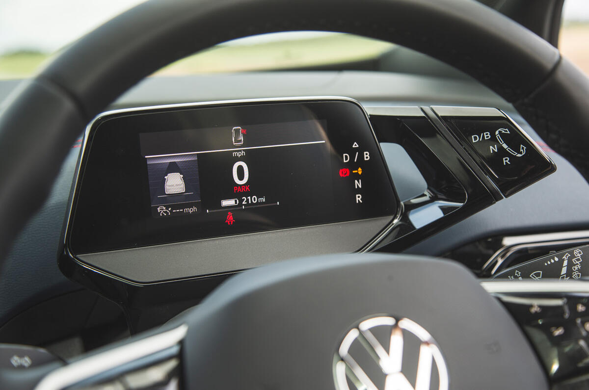 19 Volkswagen ID 4 2021 road test review instruments 19 Volkswagen ID 4 2021 road test review instruments