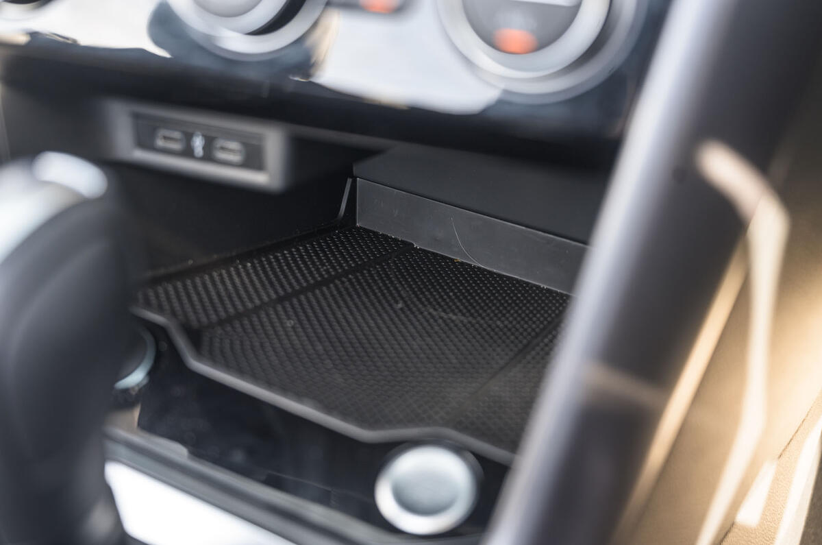 Volkswagen T-Roc Cabriolet 2020 road test review - oddment storage