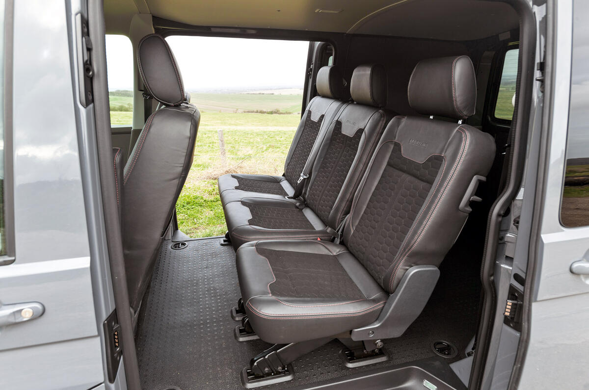 19 Volkswagen Transporter 2022 road test review rear seats