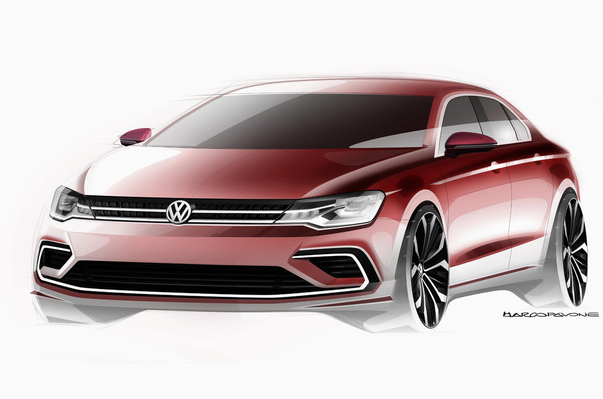 no title Volkswagen plans new Midsize Coupe Concept for Beijing