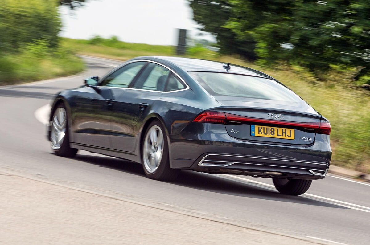 Audi A7 Sportback 2018 road test review hero rear