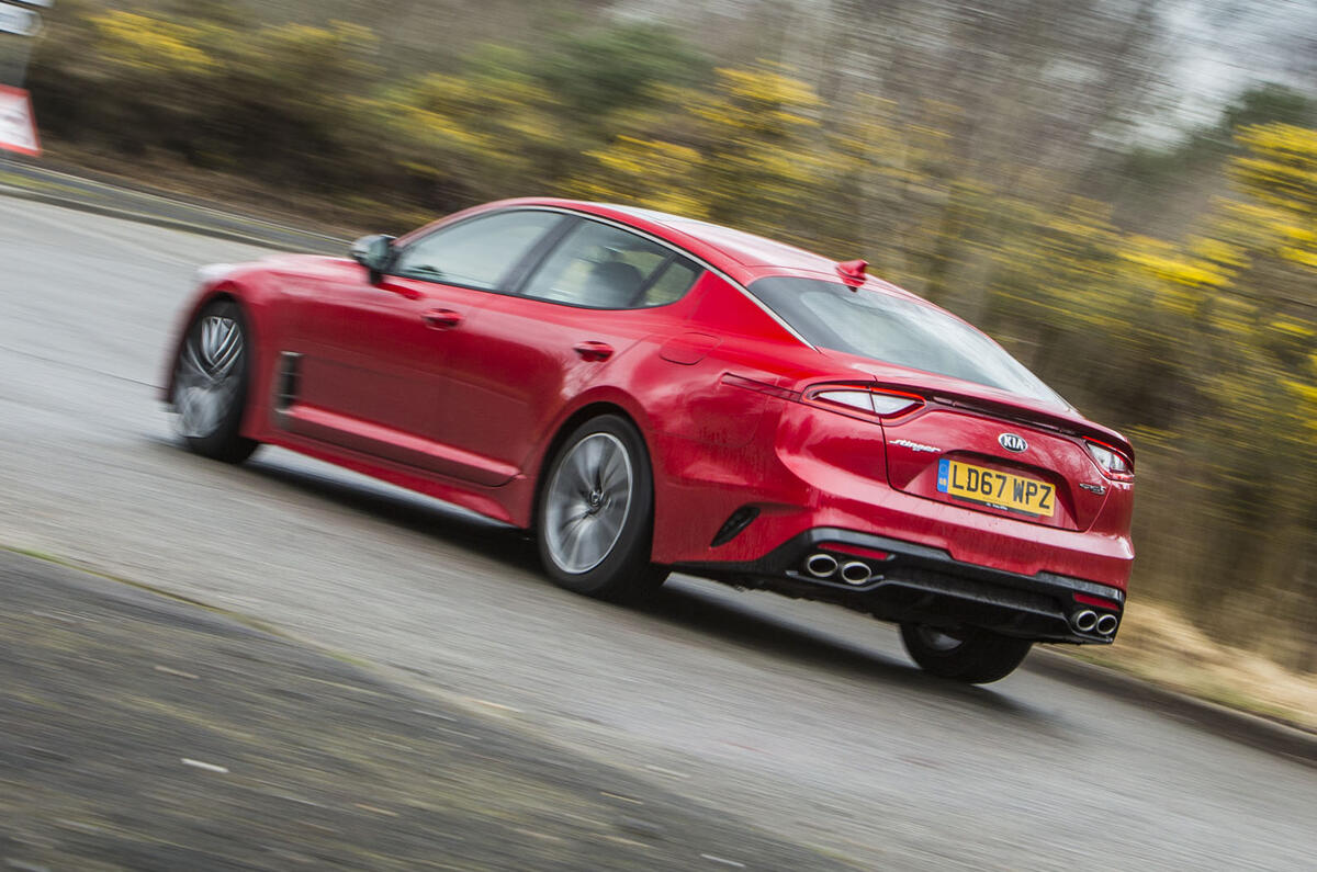 Kia Stinger GT line 2018 review hero rear