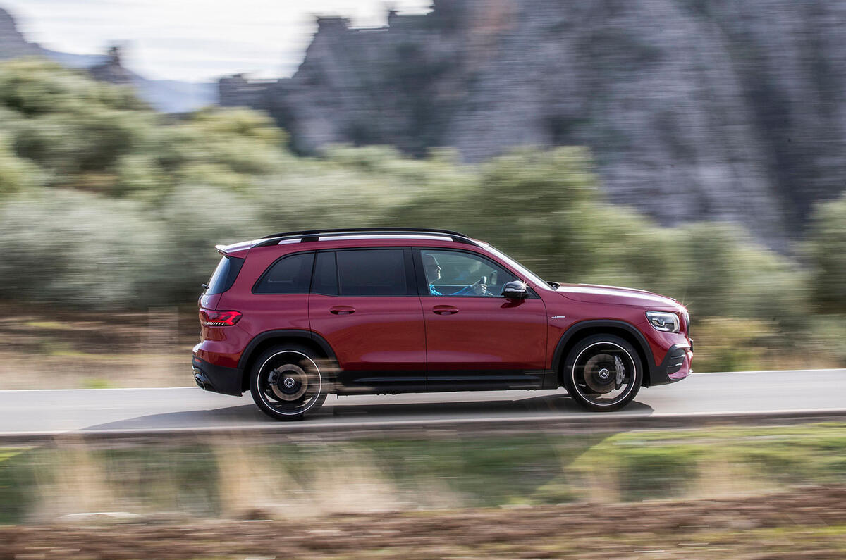 Mercedes-AMG GLB 35 2020 road test review - hero side