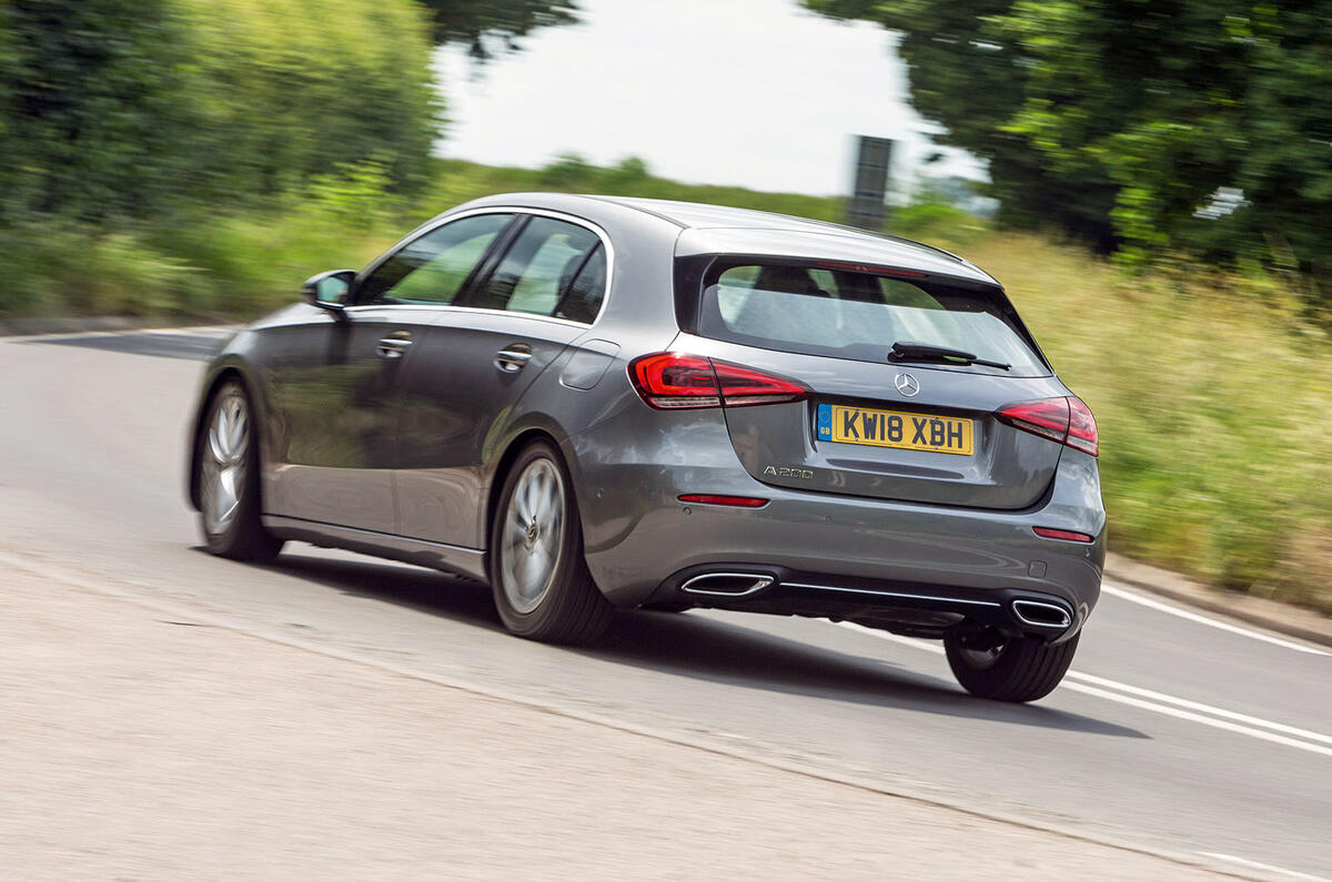 Mercedes-Benz A-Class 2018 road test review hero rear