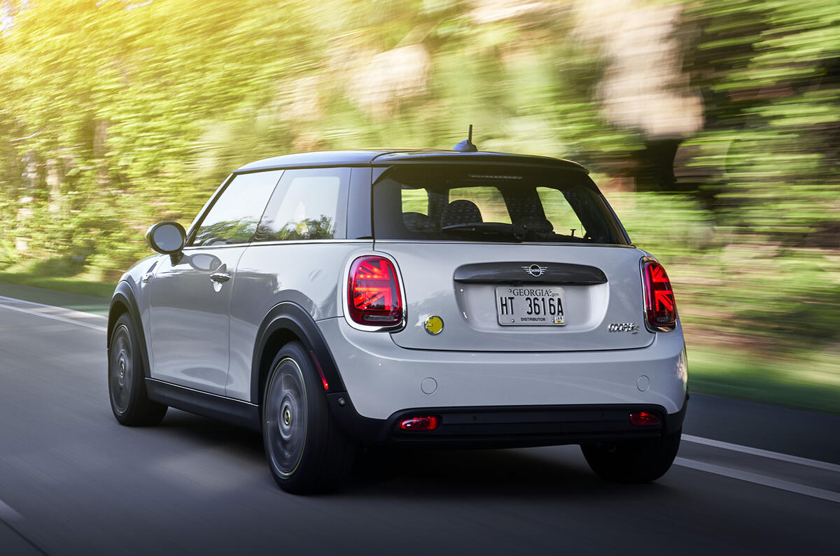 Mini Electric 2020 road test review - hero rear Mini Electric 2020 road test review - hero rear