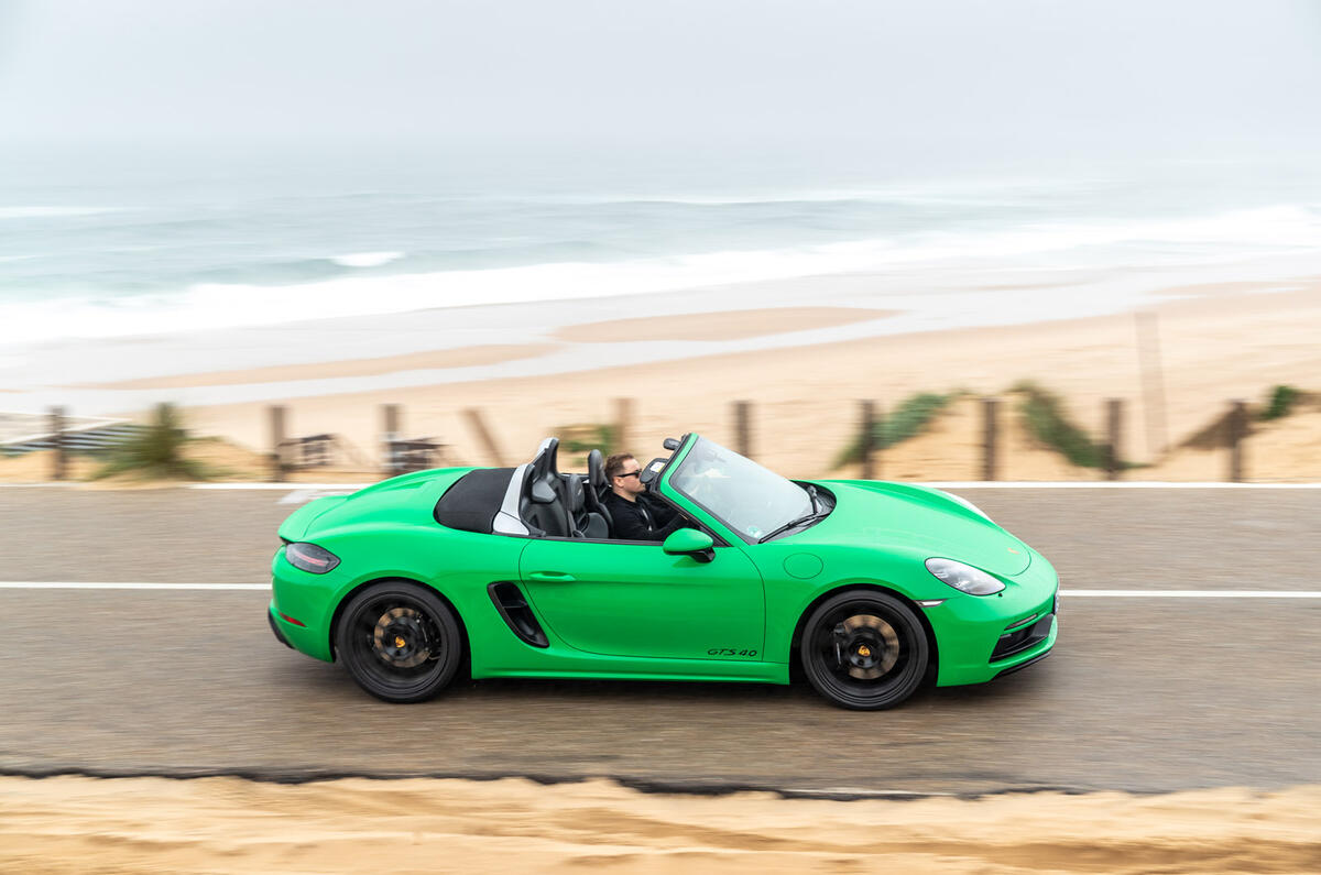 Porsche 718 Boxster GTS 4.0 2020 road test review - hero side Porsche 718 Boxster GTS 4.0 2020 road test review - hero side