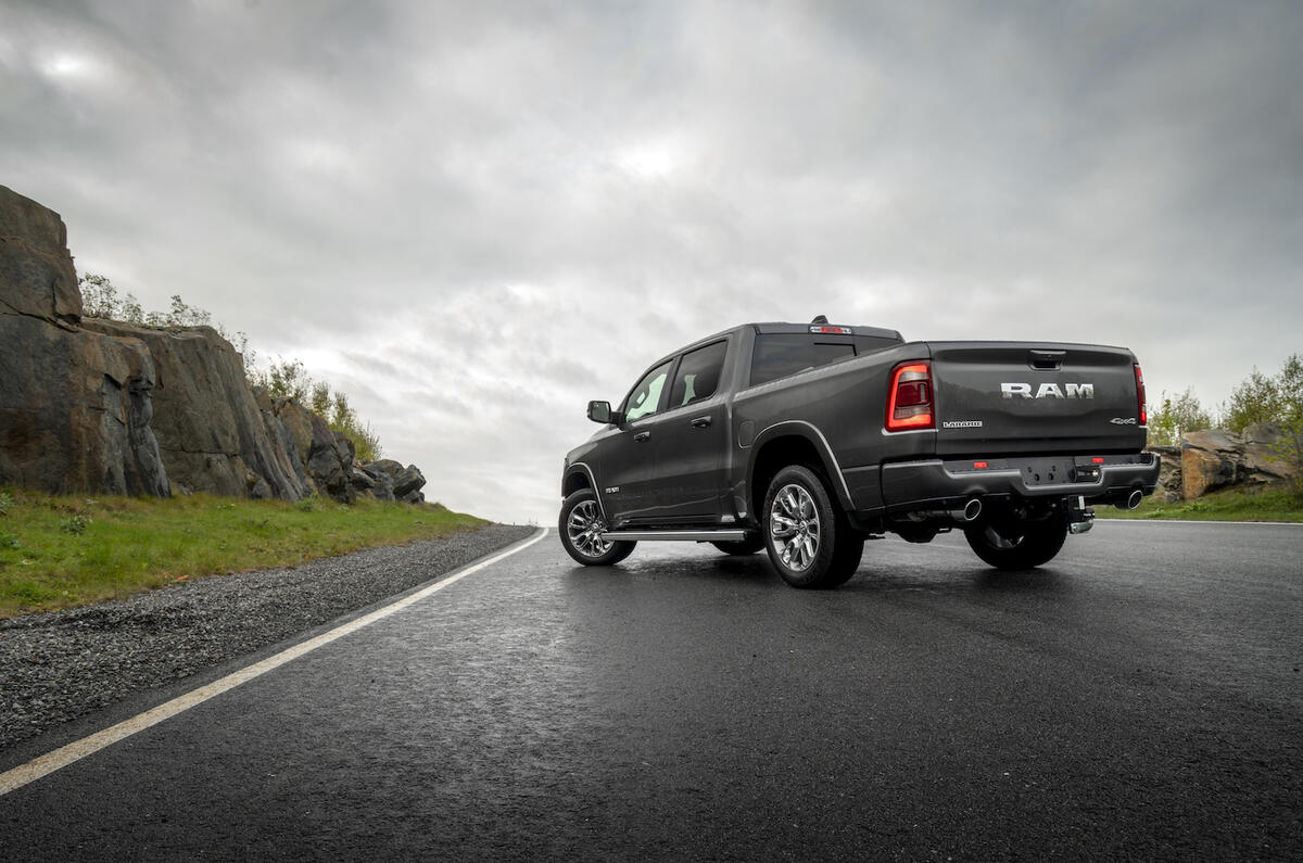 RAM 1500 Laramie 5.8 V8 2018 review - hero rear