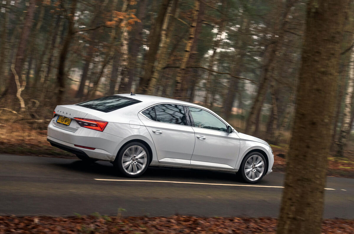 Skoda Superb iV 2020 road test review - hero side