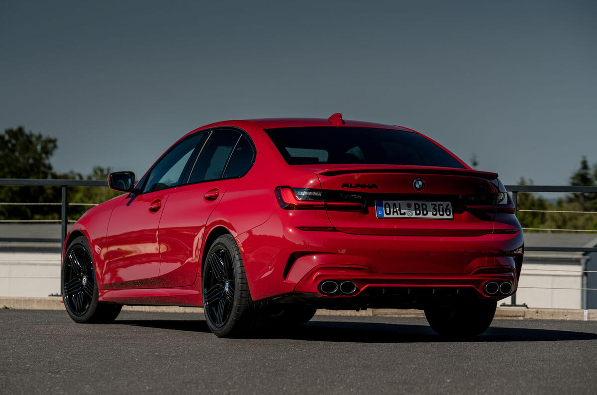 Alpina B3 2020 road test review - static rear Alpina B3 2020 road test review - static rear